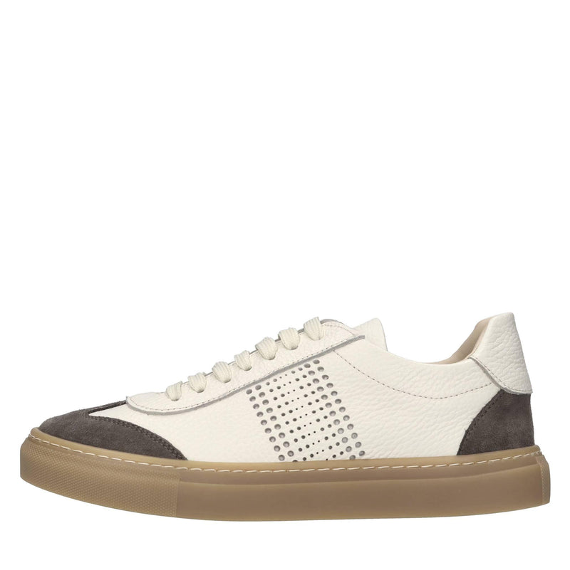 Sneakers in pelle e camoscio 