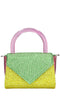 GEDEBE Borsa mini Cookie in raso e strass