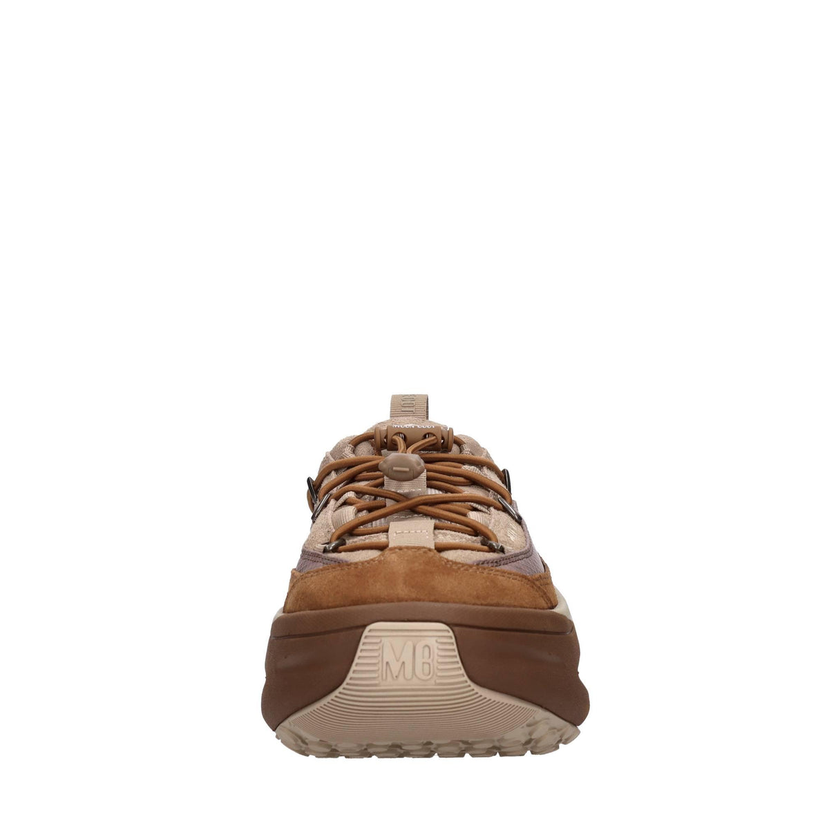 Sneakers in camoscio e tessuto 