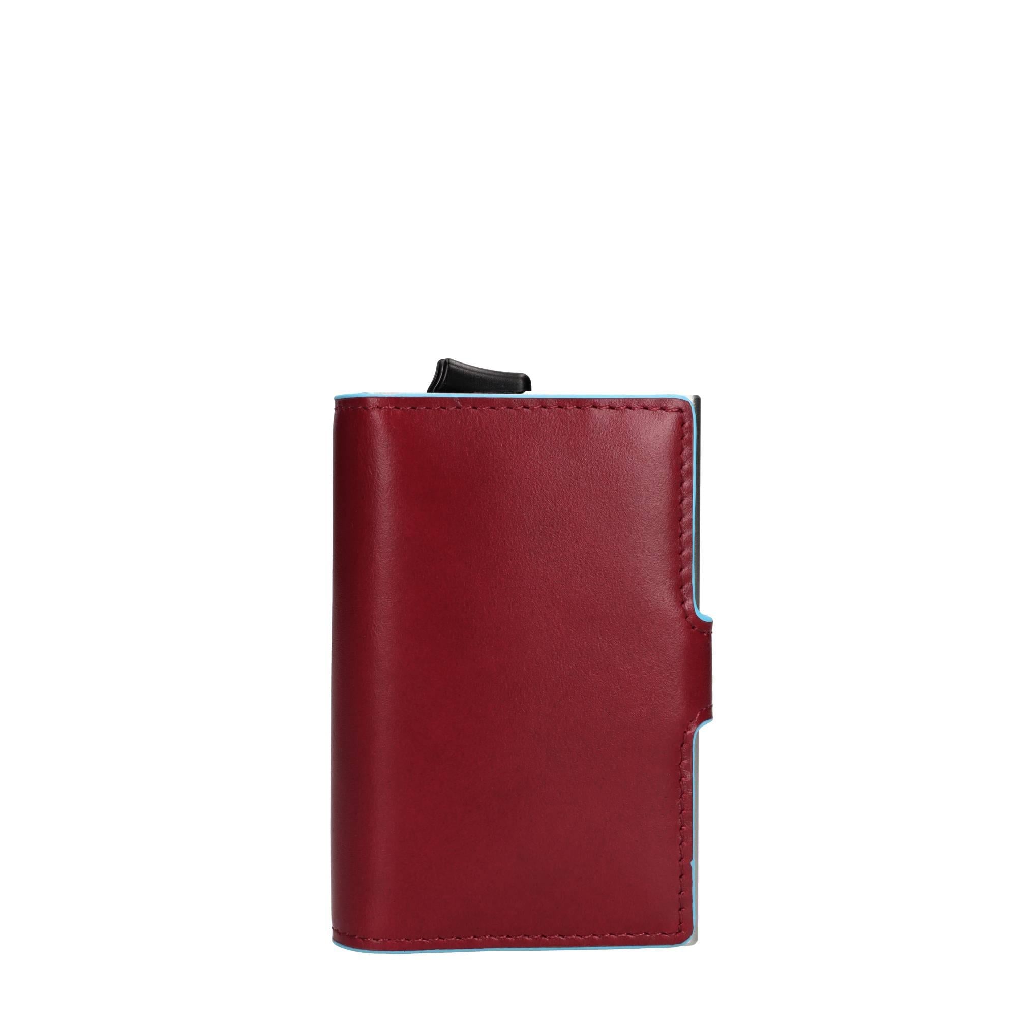 Portafoglio e porta carte di credito in pelle 