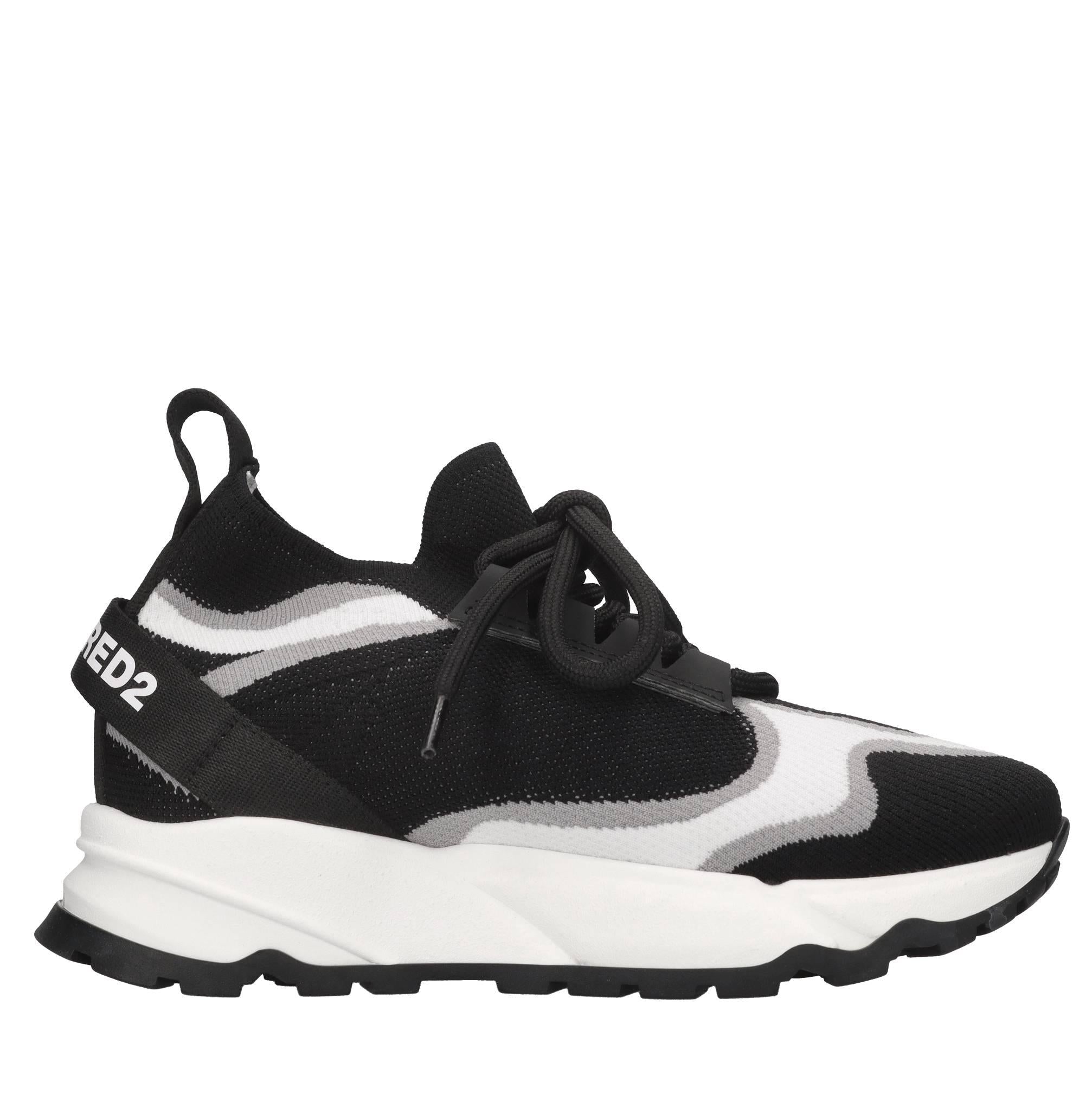 Sneakers in tessuto ed ecopelle 