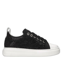 Sneakers in raso e strass 