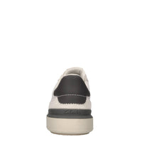 Sneakers in pelle e tessuto 
