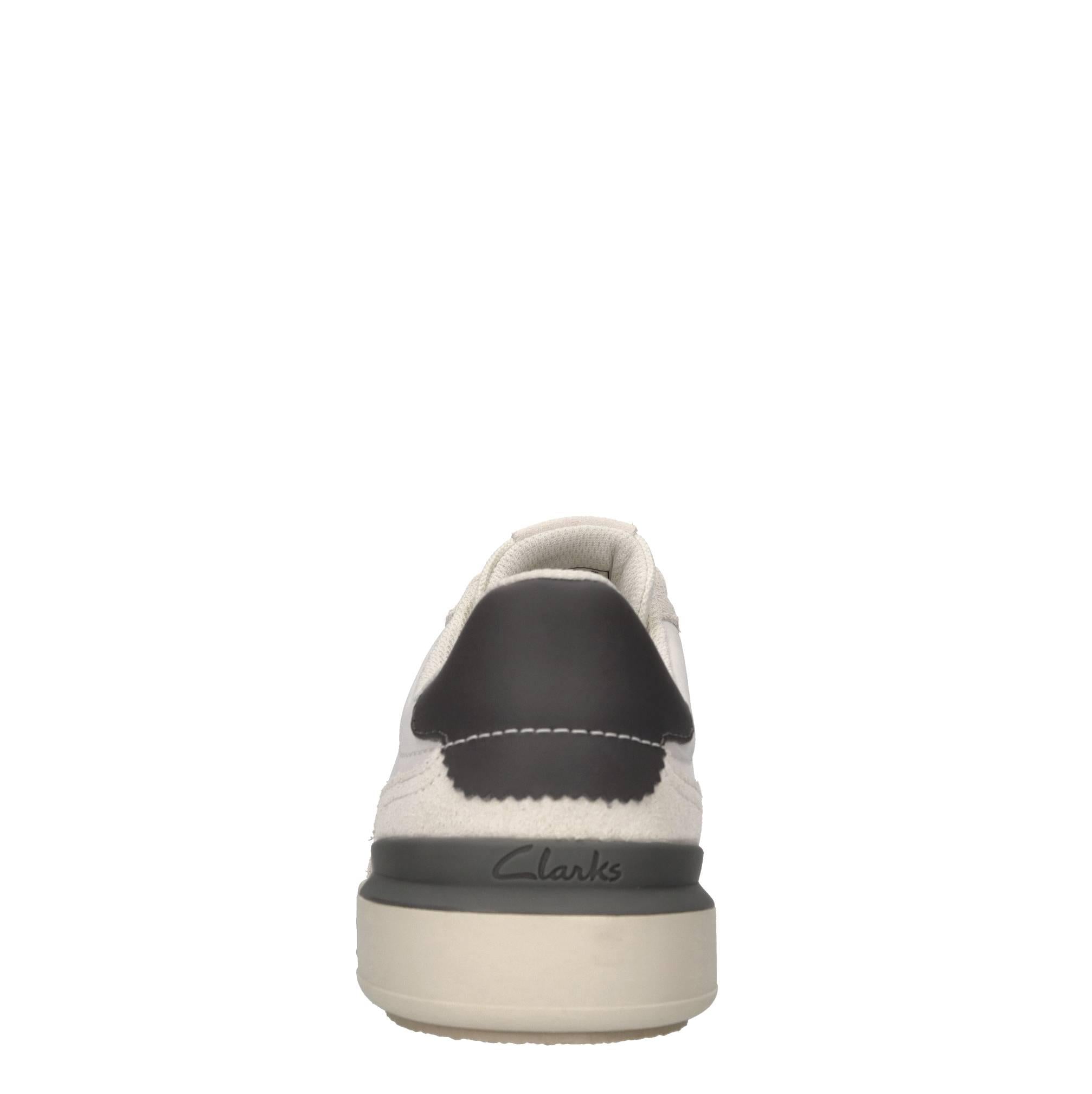 Sneakers in pelle e tessuto 