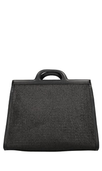 Borsa Malibu in ecopelle e rafia 