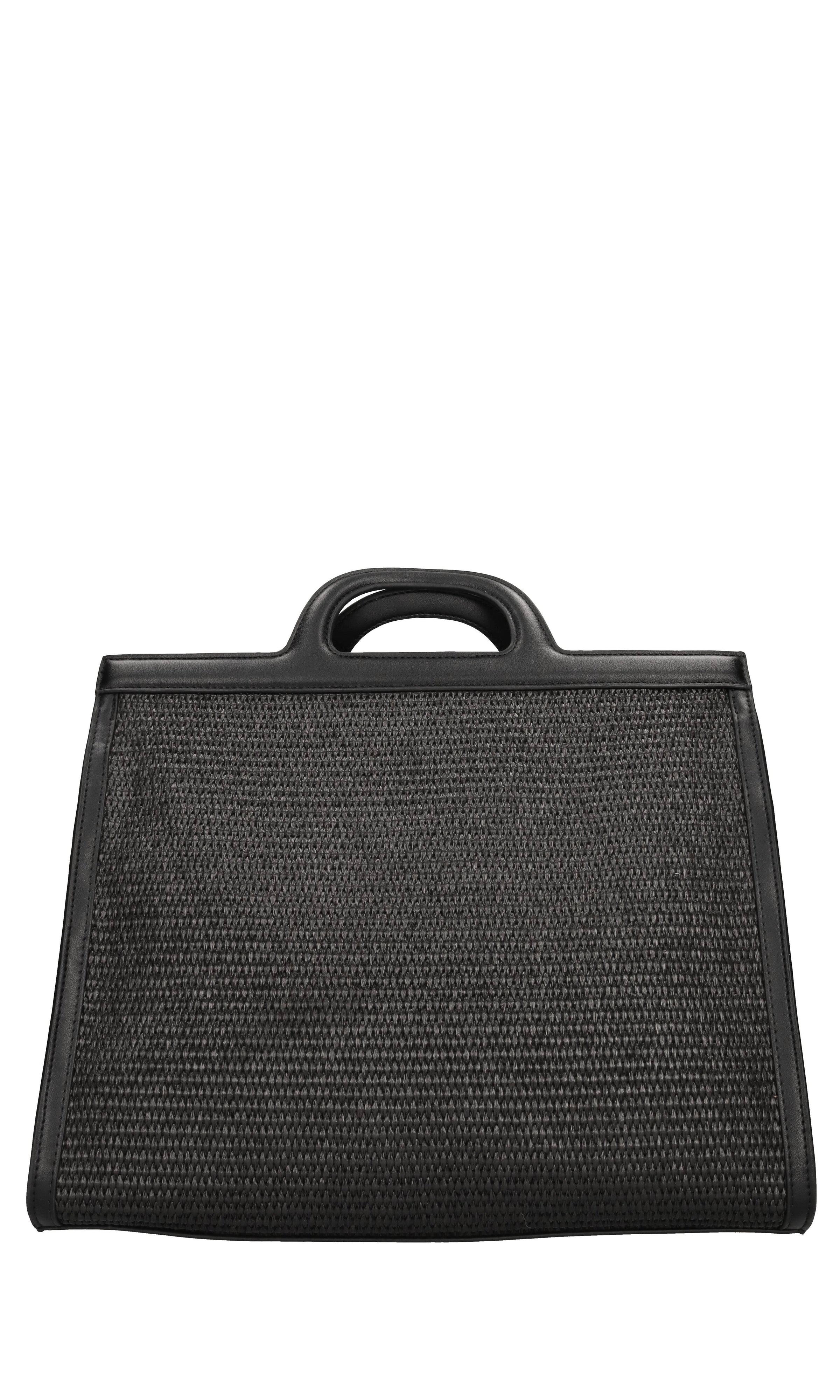Borsa Malibu in ecopelle e rafia 
