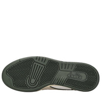 Sneakers in pelle e tessuto 
