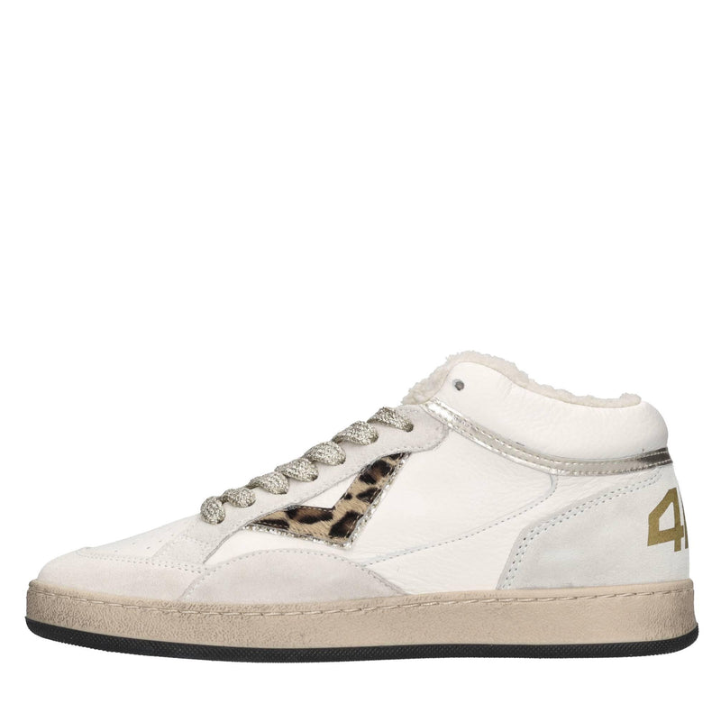 Sneakers in pelle,camoscio e cavallino 