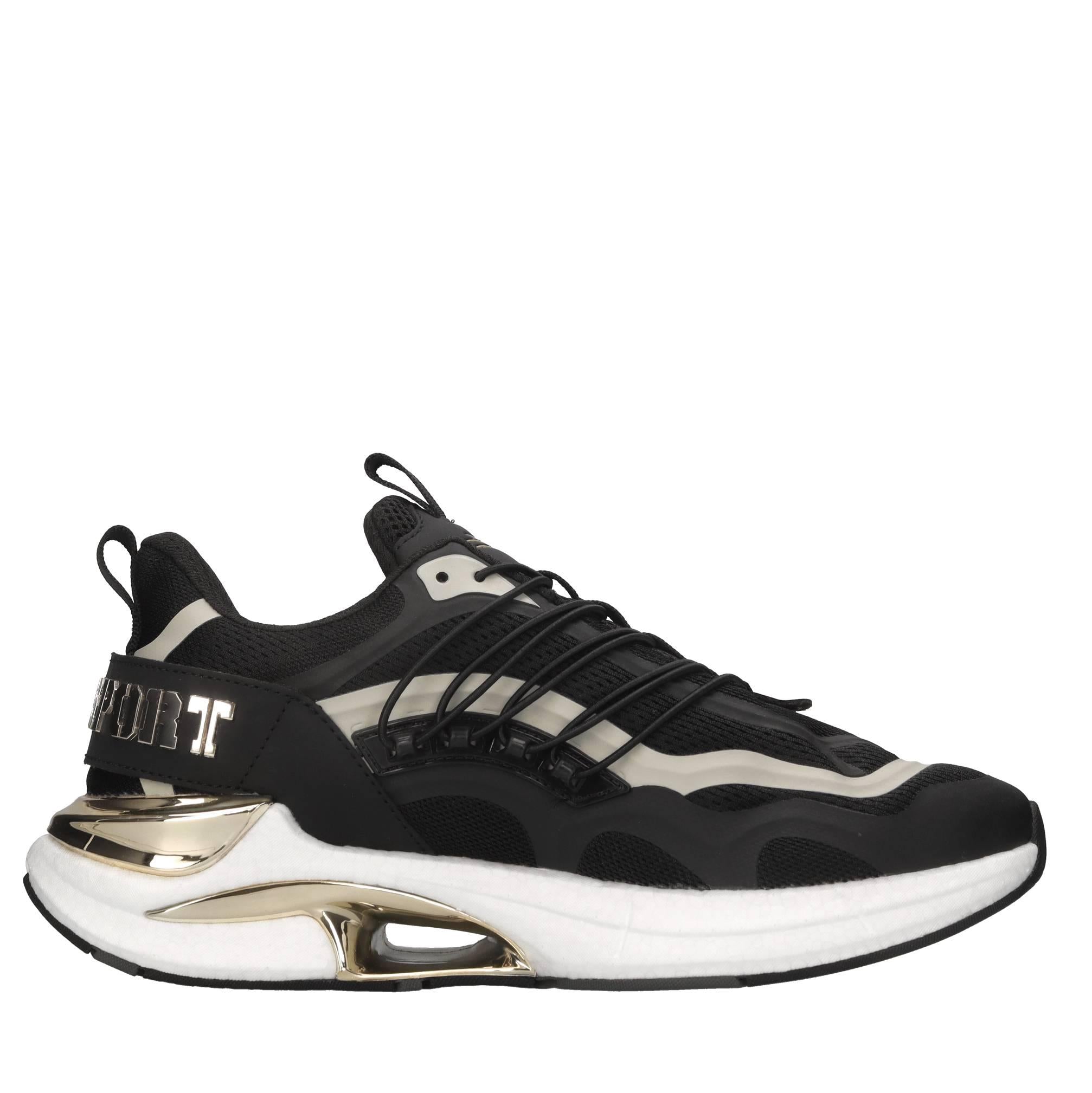 Sneakers in ecopelle e tessuto 