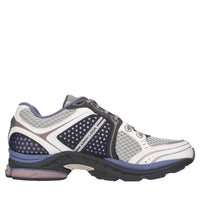 Sneakers in pelle e tessuto 