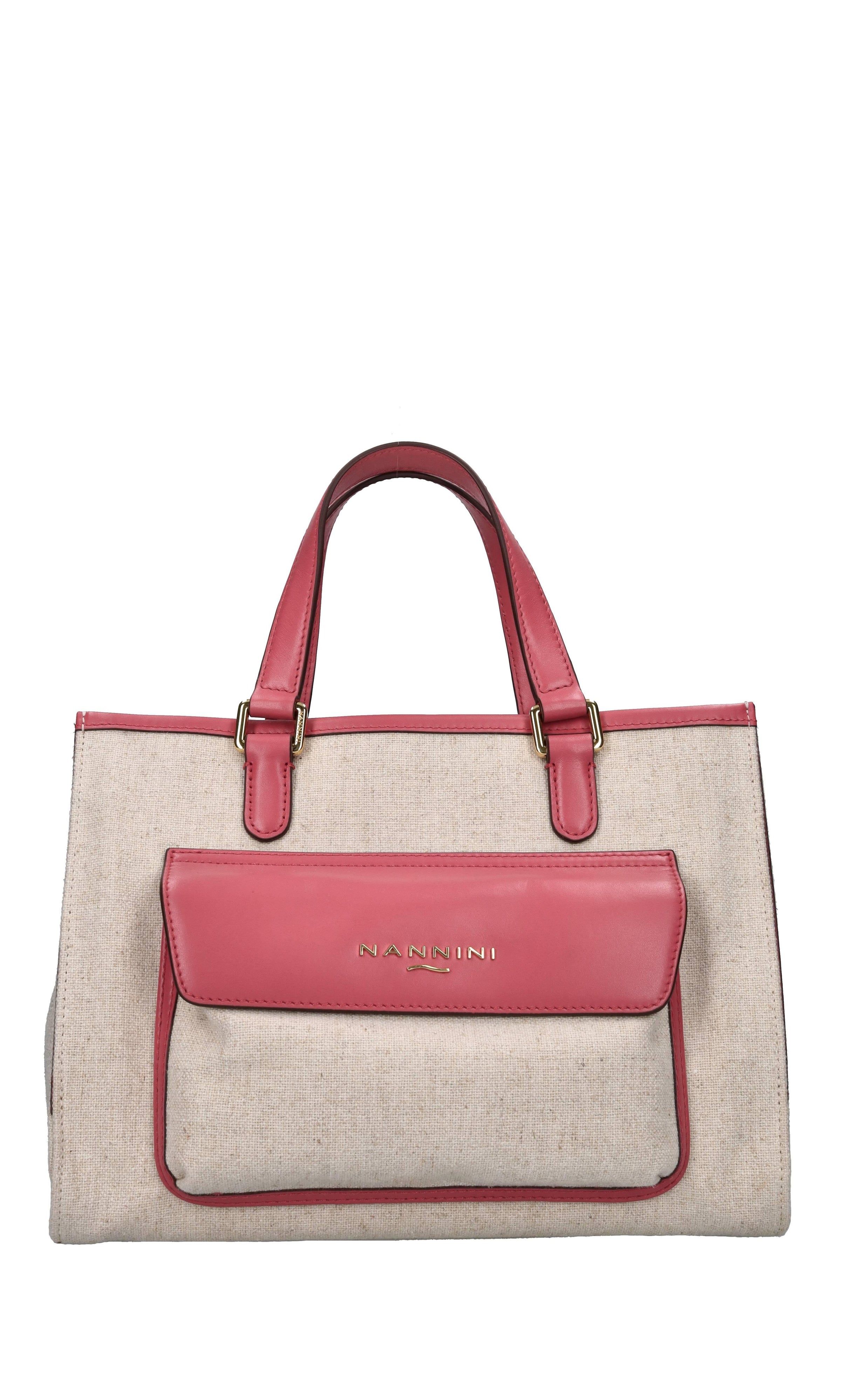 Borsa in tessuto e pelle 