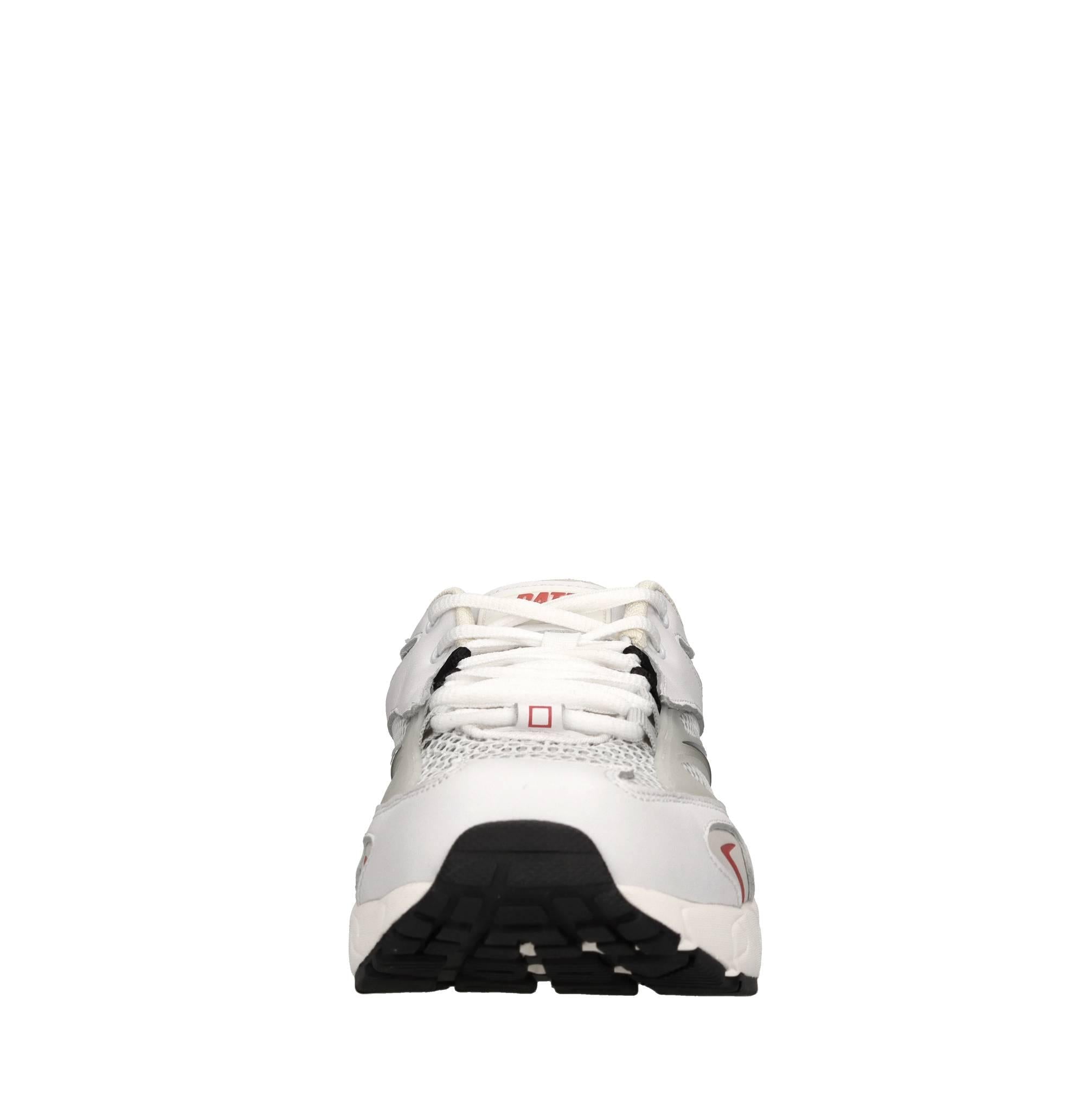 Sneakers in pelle e tessuto 