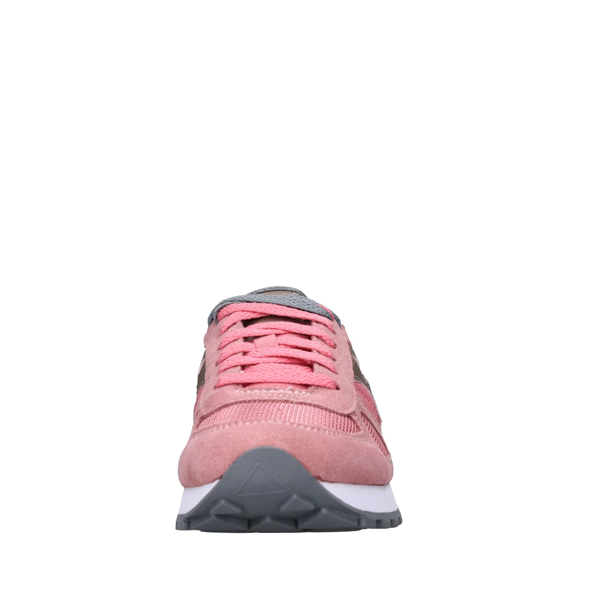Sneakers in camoscio e tessuto 
