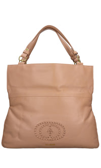 Borsa Woven Logo in pelle 