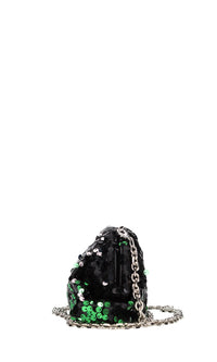 Borsa in tessuto e strass 