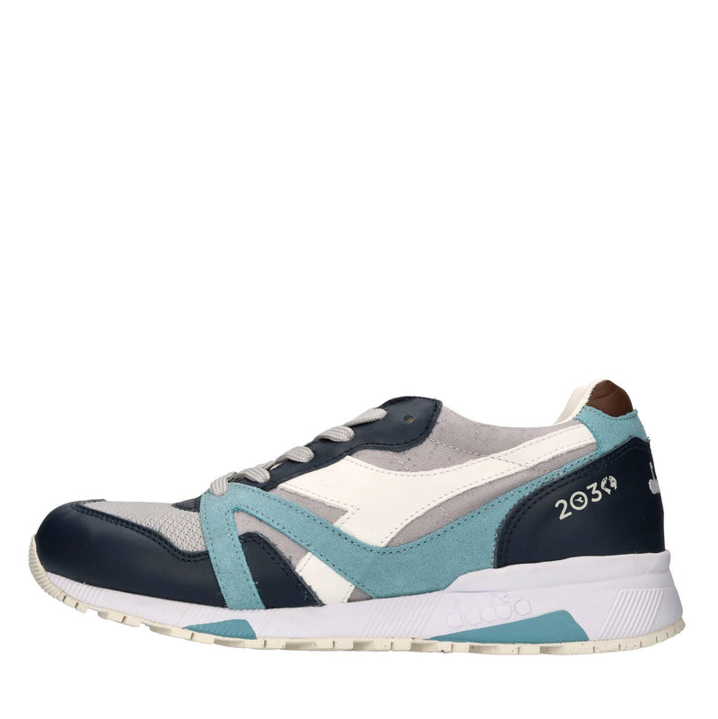 Sneakers in pelle,camoscio e tessuto 