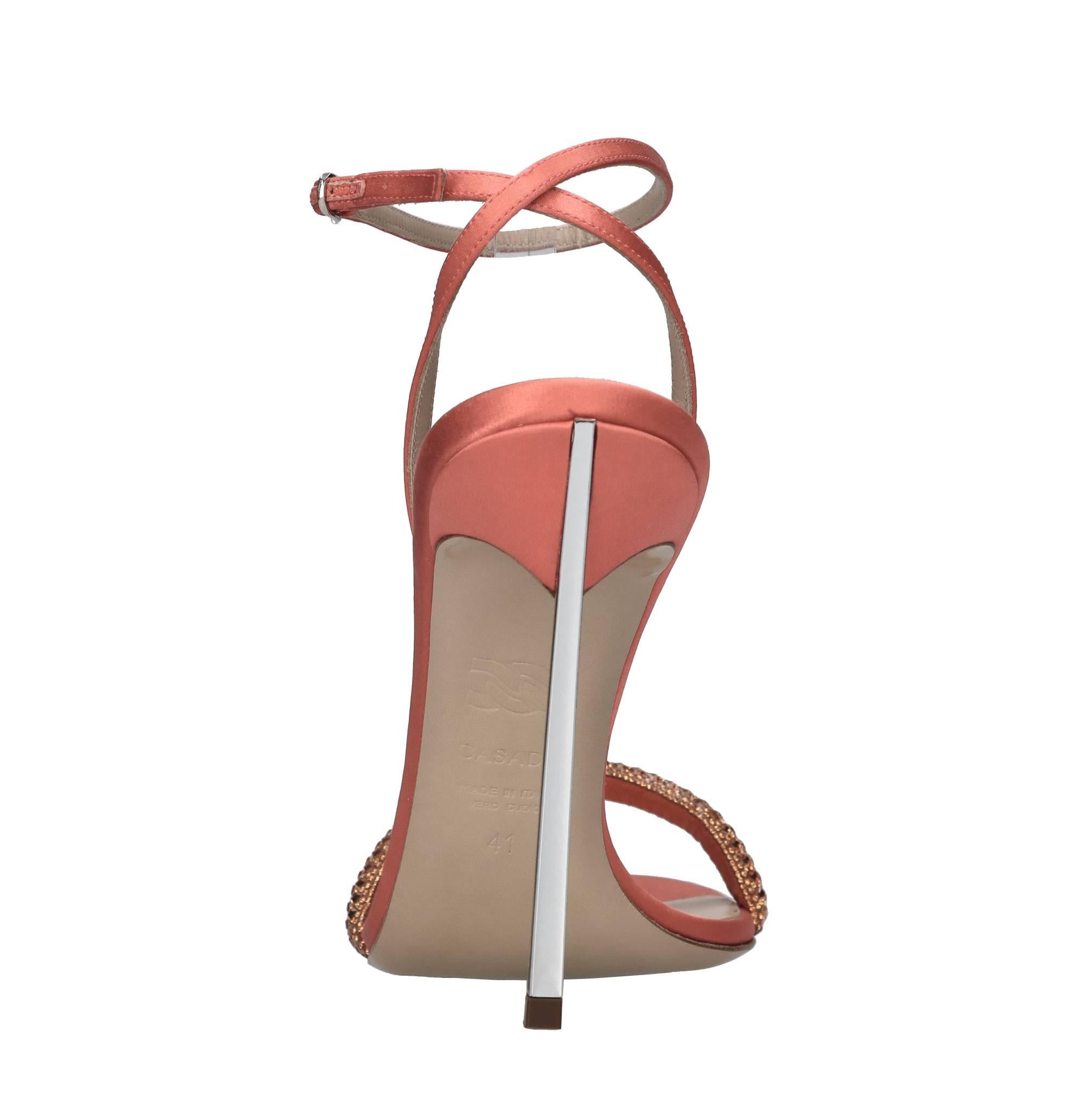 Sandali Blade in raso e strass 