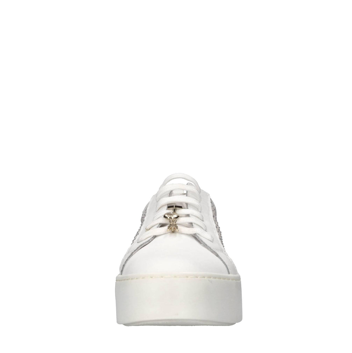 Sneakers in pelle e tessuto 