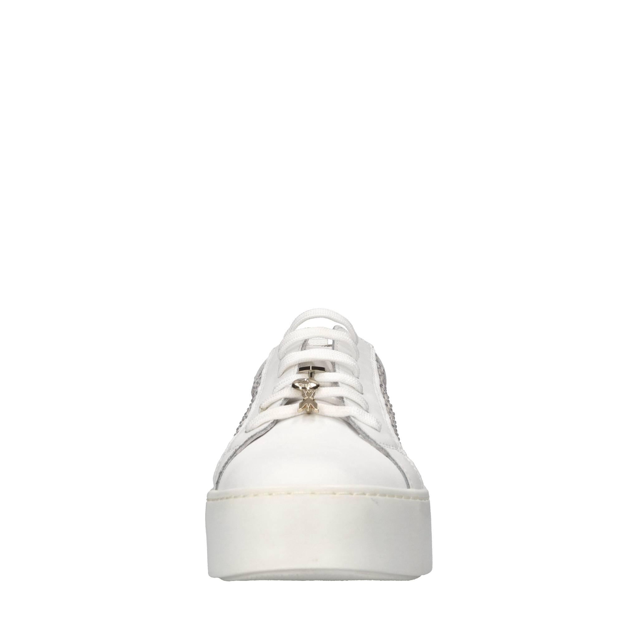 Sneakers in pelle e tessuto 