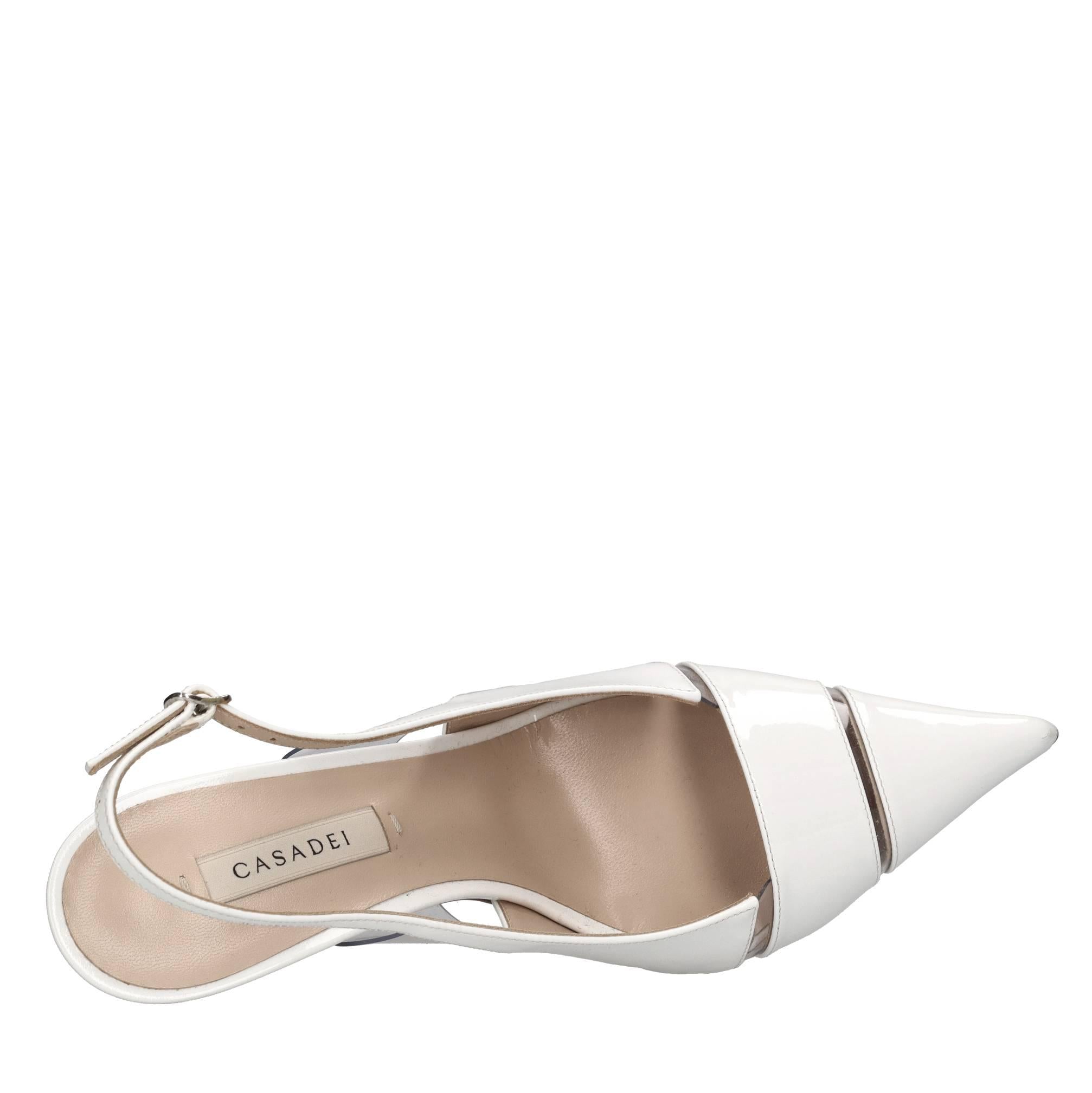 Décolleté slingback Blade in vernice e plexi 