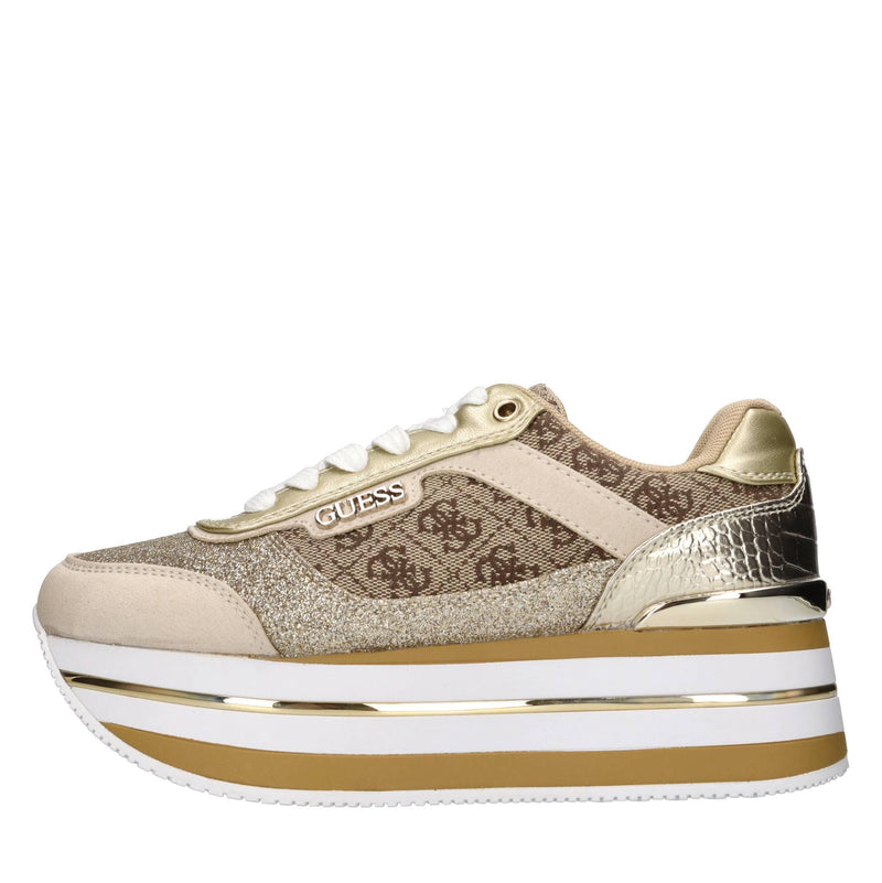 Sneakers in ecopelle e tessuto 