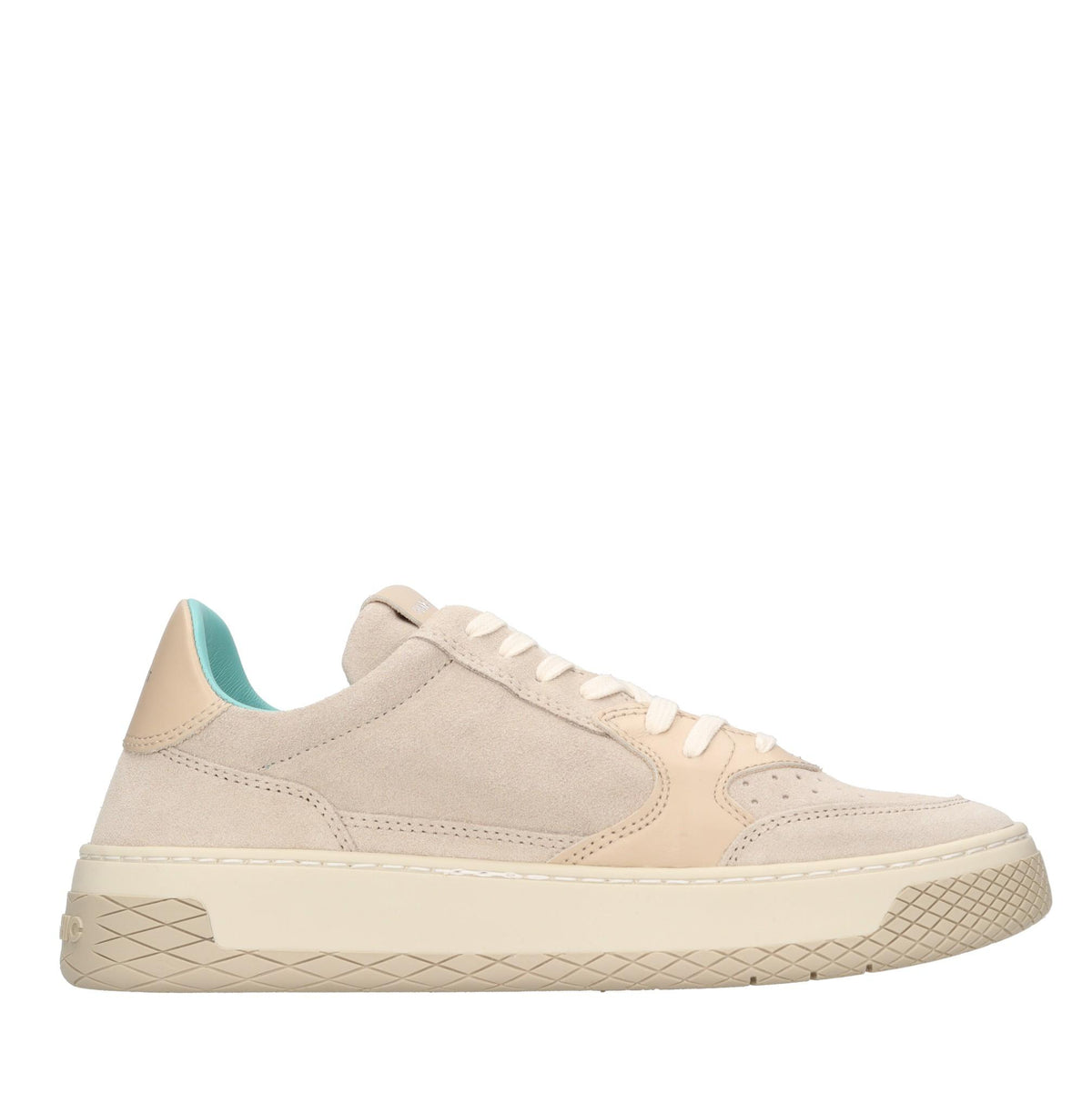Sneakers modello P02 LOW-TOP di PANCHIC in camoscio con inserti in pelle 