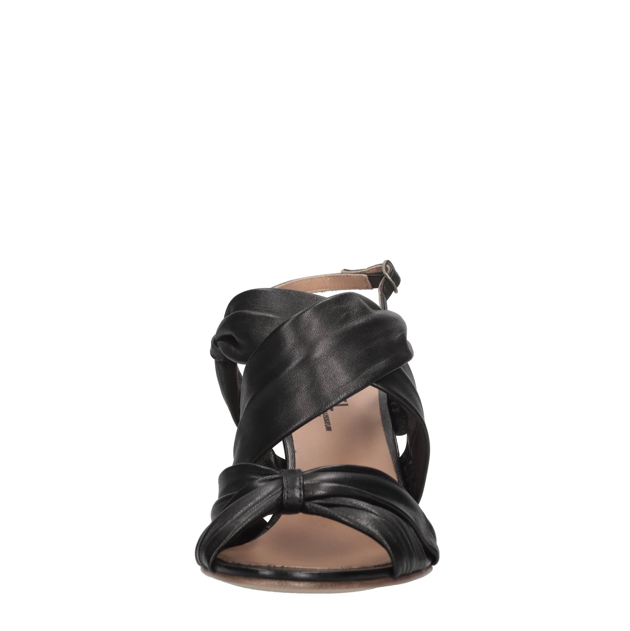 Sandali Evelyn in pelle 