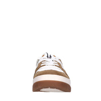 Sneakers in ecopelle e tessuto 