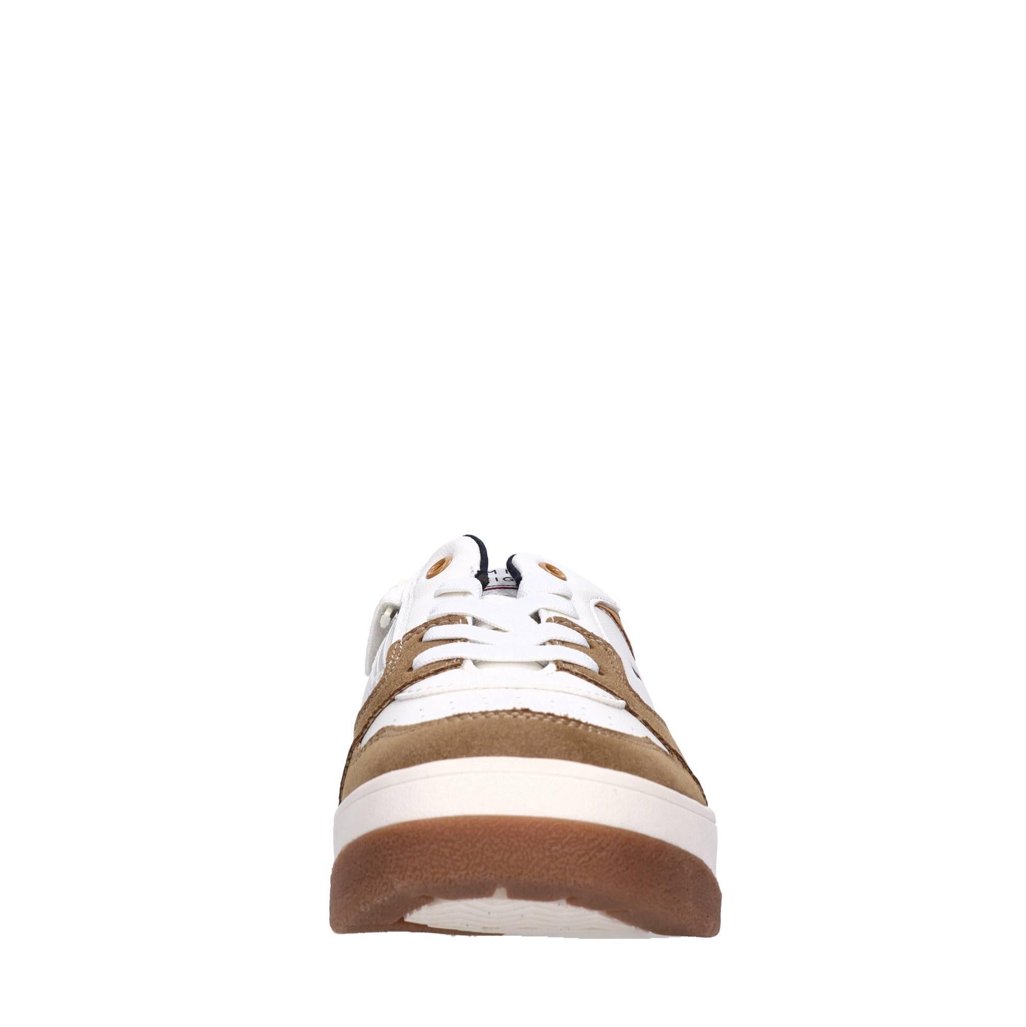 Sneakers in ecopelle e tessuto 