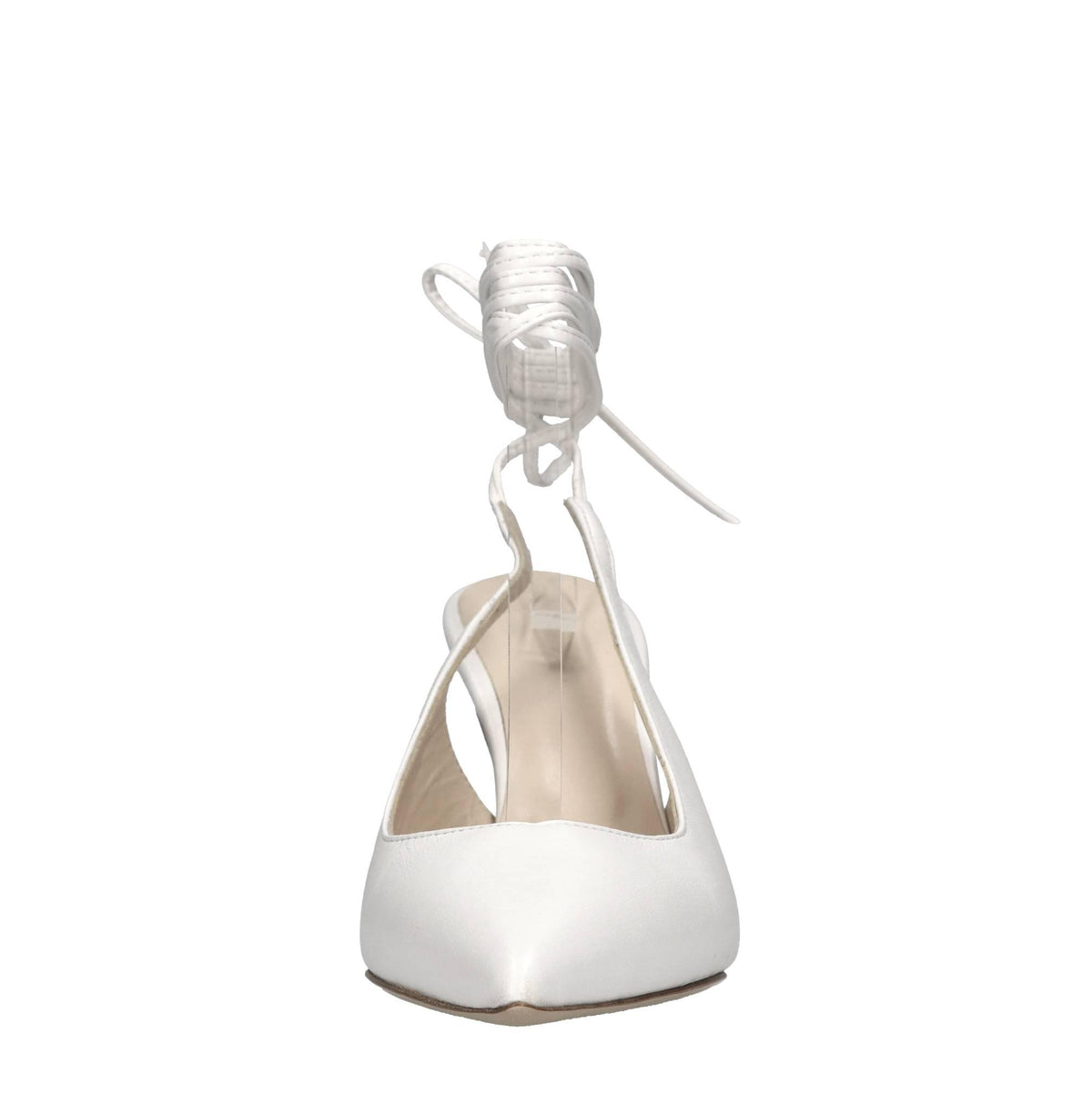 Décolleté slingback in pelle 