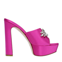 Mules in raso 