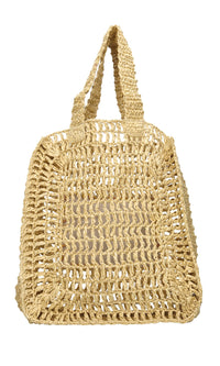 Borsa Capri in rafia e perline 