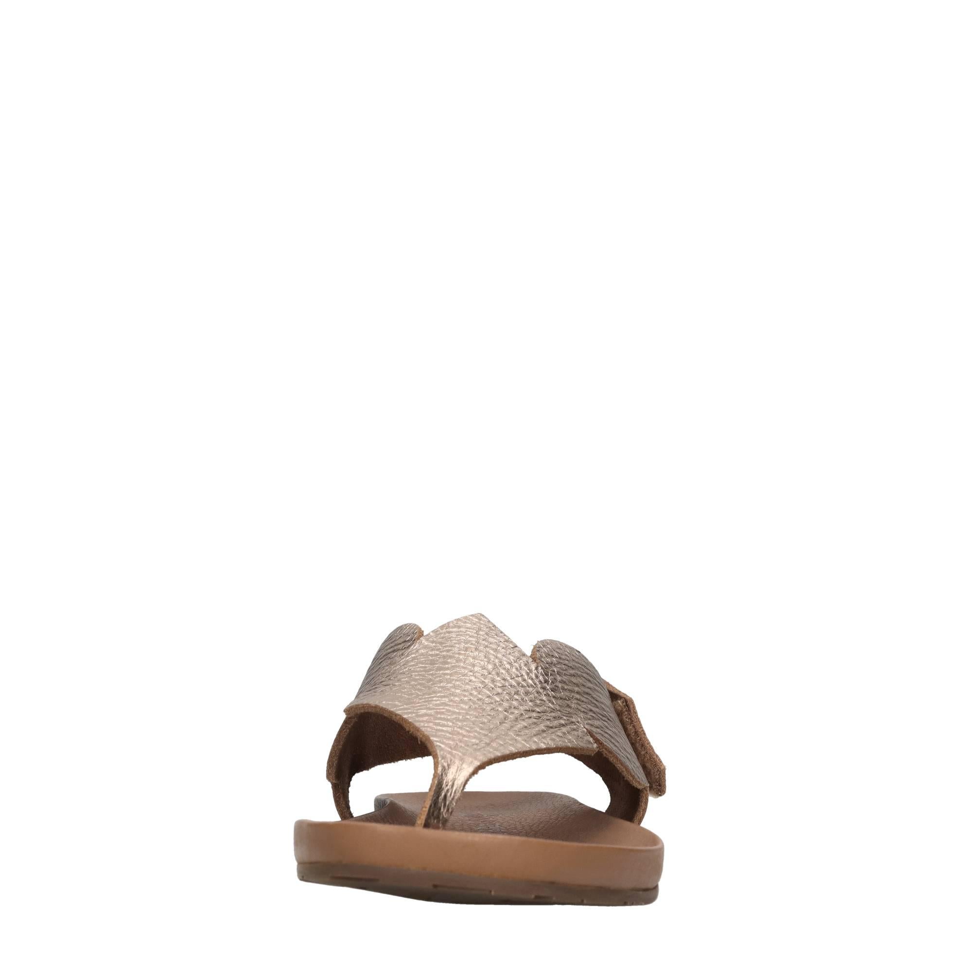 Sandali flat in pelle 