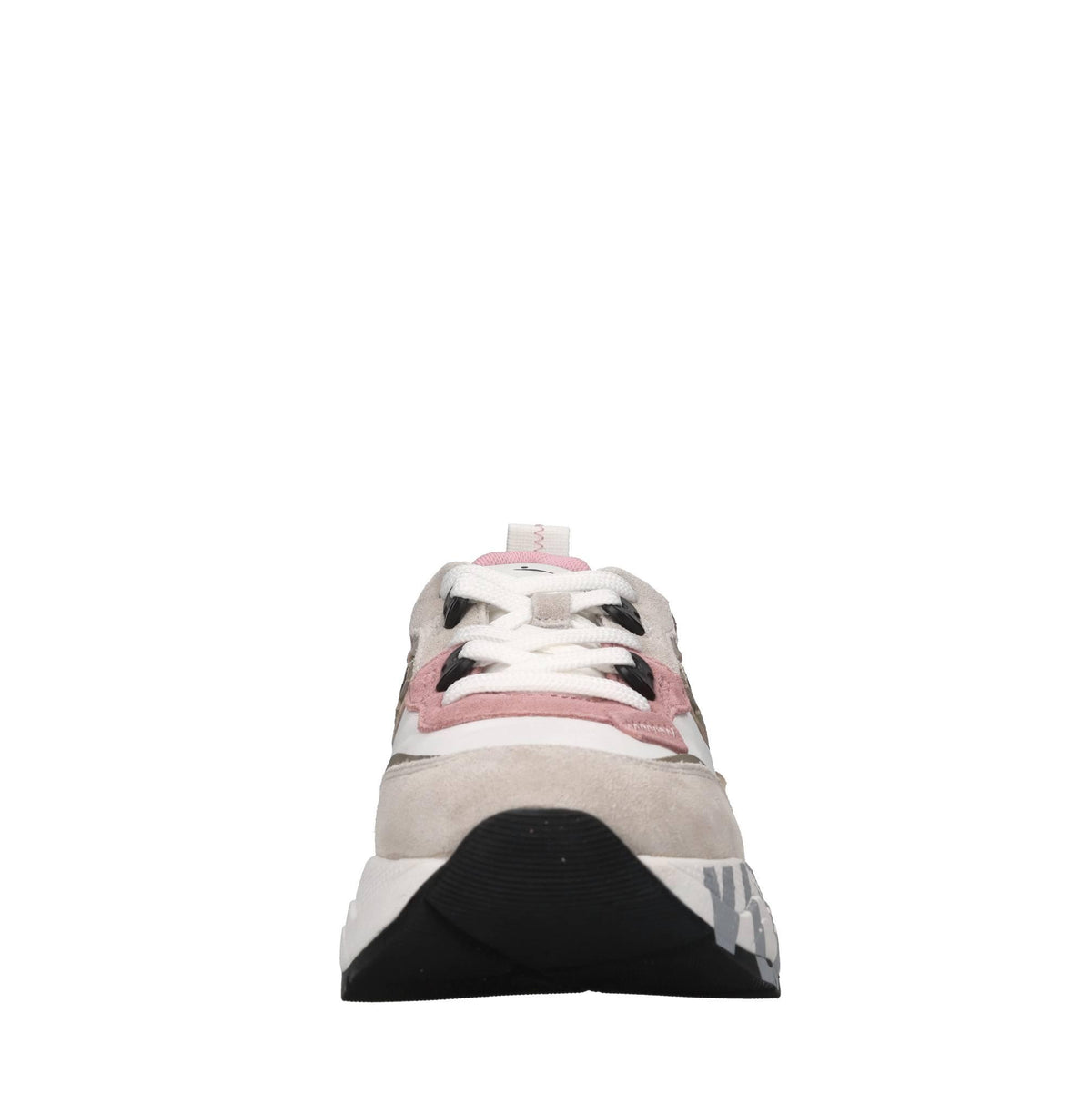 Sneakers in camoscio e tessuto 