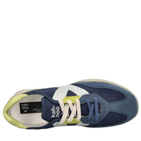 Sneakers in camoscio e tessuto 