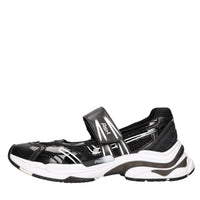 Sneakers in ecopelle e tessuto 