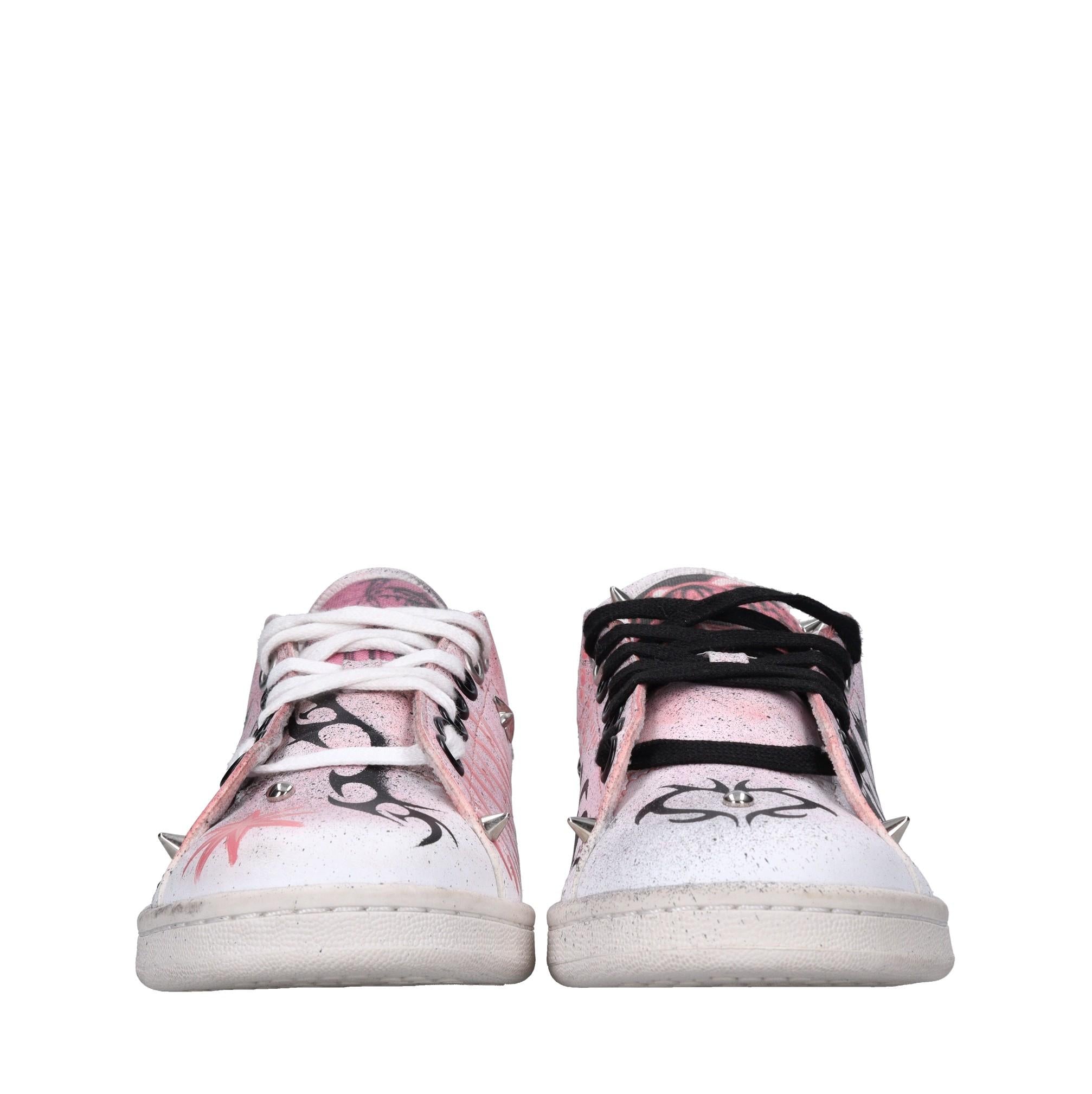 Sneakers in ecopelle e tessuto 