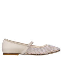 Ballerine in tessuto e strass 
