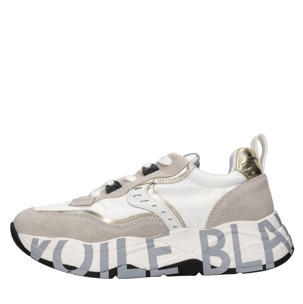 Sneakers in camoscio e tessuto 