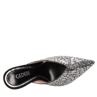 Mules Paris 105 in raso e strass 