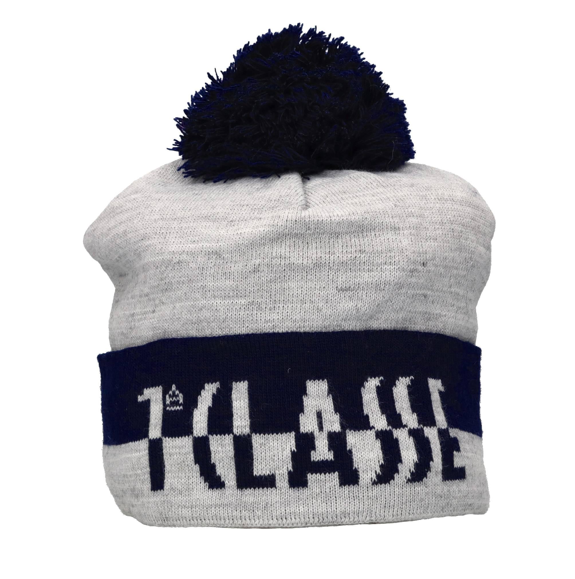 Cappellino con pom-pon in tessuto acrilico 