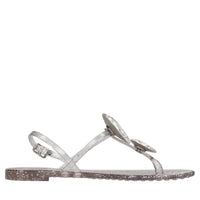 Sandali flat Jelly Glitter in PVC e Swarovski 
