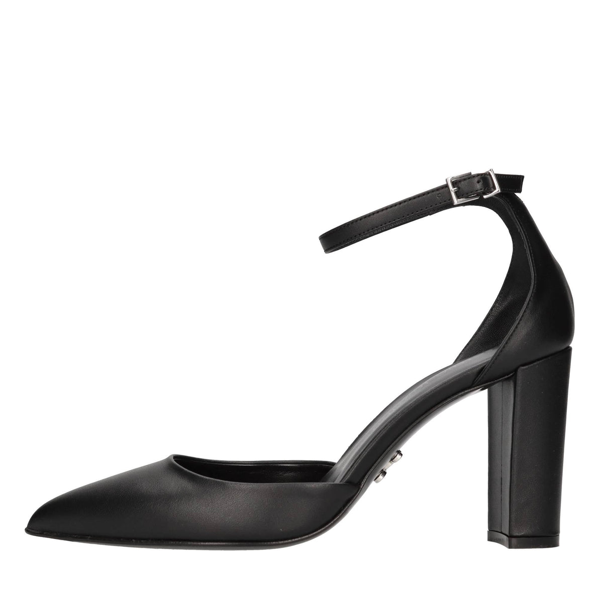 Décolleté slingback in pelle 
