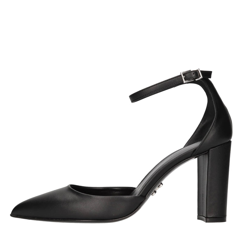 Décolleté slingback in pelle 