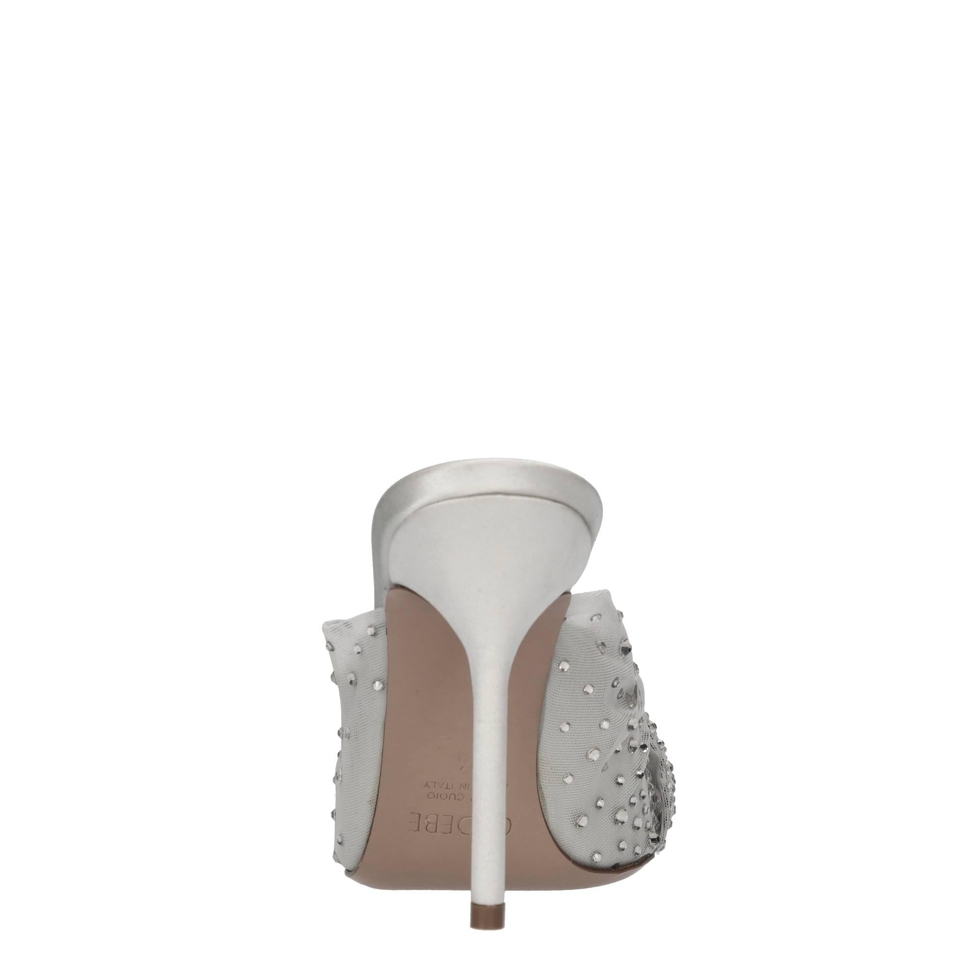 Mules in tulle e strass 