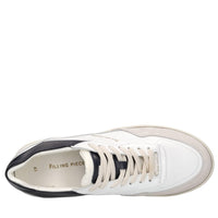Sneakers in pelle,camoscio e tessuto 