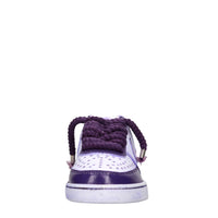 Sneakers in ecopelle e tessuto 