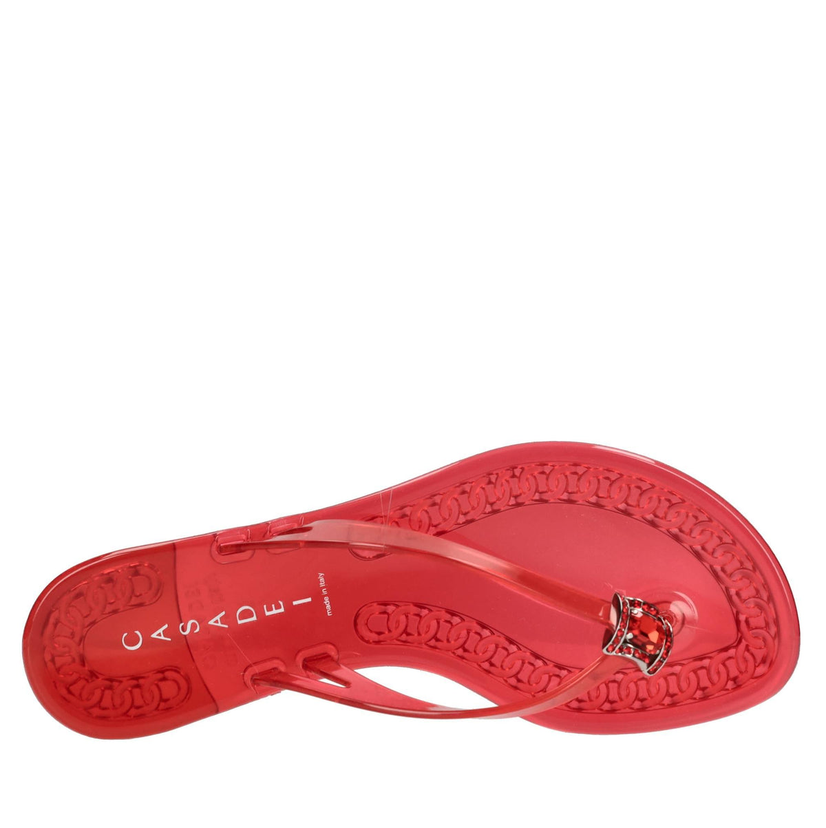 Sandali flat Jelly in PVC e Swarovski 