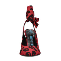 Décolleté slingback in tessuto 