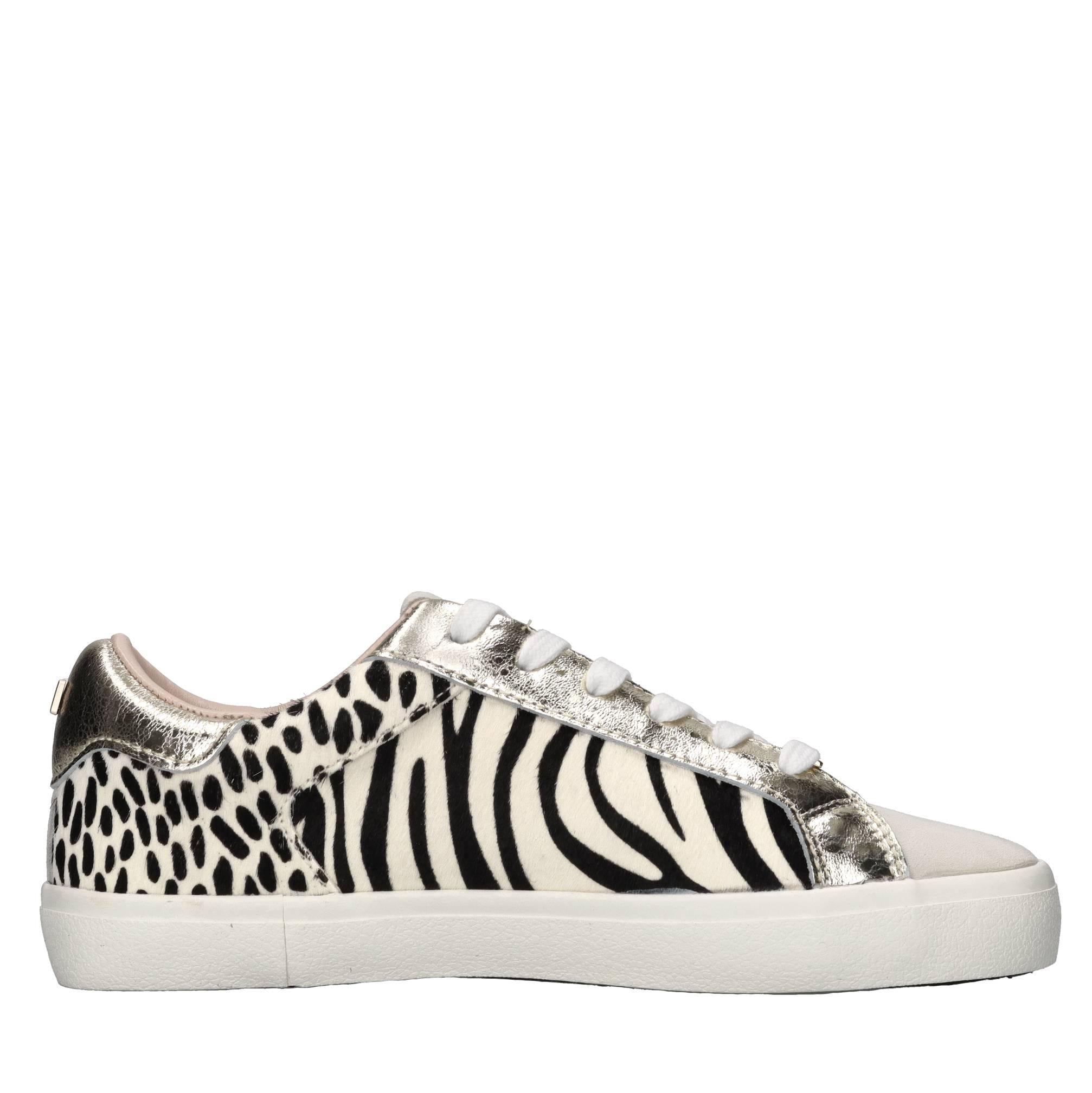 Sneakers in pelle e cavallino 